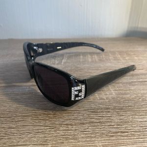 Fendi black sunglasses with bling